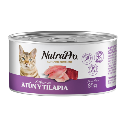 NUTRAPRO LATA GATO ATÚN / TILAPIA 85GR