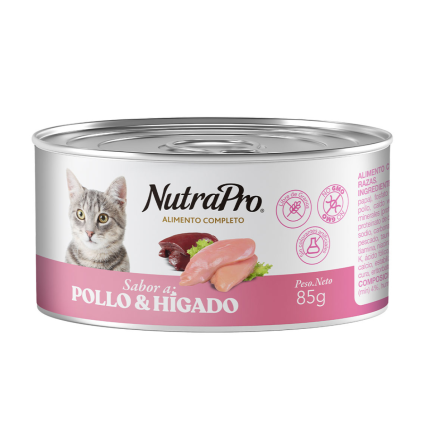 NUTRAPRO LATA GATO POLLO / HÍGADO 85GR