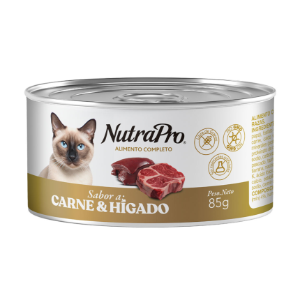 NUTRAPRO LATA GATO CARNE / HÍGADO 85GR