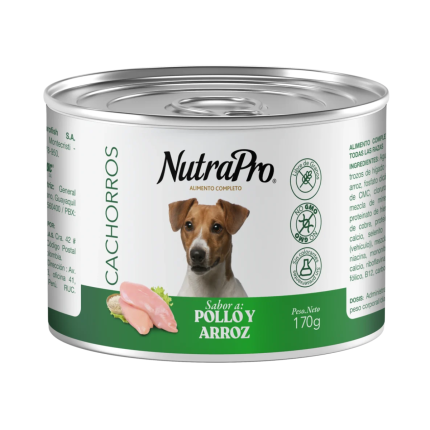 NUTRAPRO LATA CACHORRO POLLO 170GR