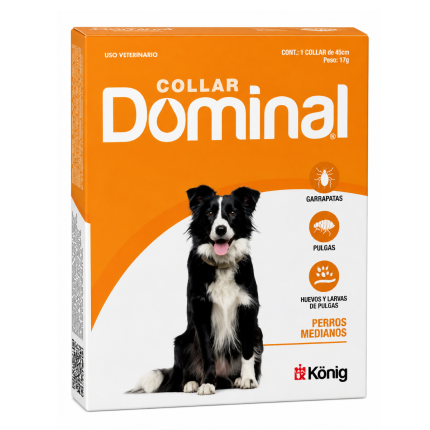 DOMINAL COLLAR ANTIPULGAS PERROS MEDIANOS (48 CM-M)
