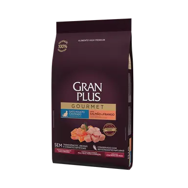 GRAN PLUS GOURMET GATO ADULTO CASTRADO SALMON