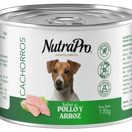 NUTRAPRO LATA CACHORRO POLLO 170GR