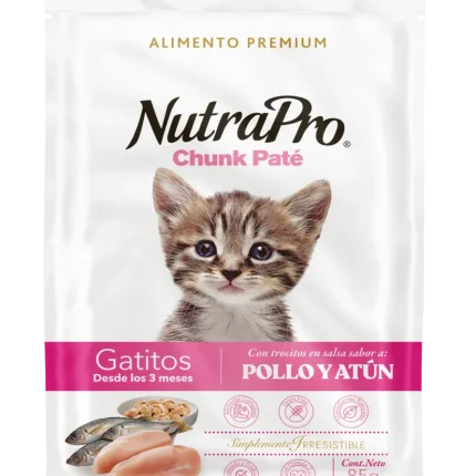 NUTRAPRO POUCH GATOS 85GR: GATITOS POLLO Y ATUN