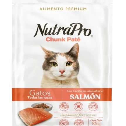 NUTRAPRO POUCH GATOS 85GR: SALMÓN